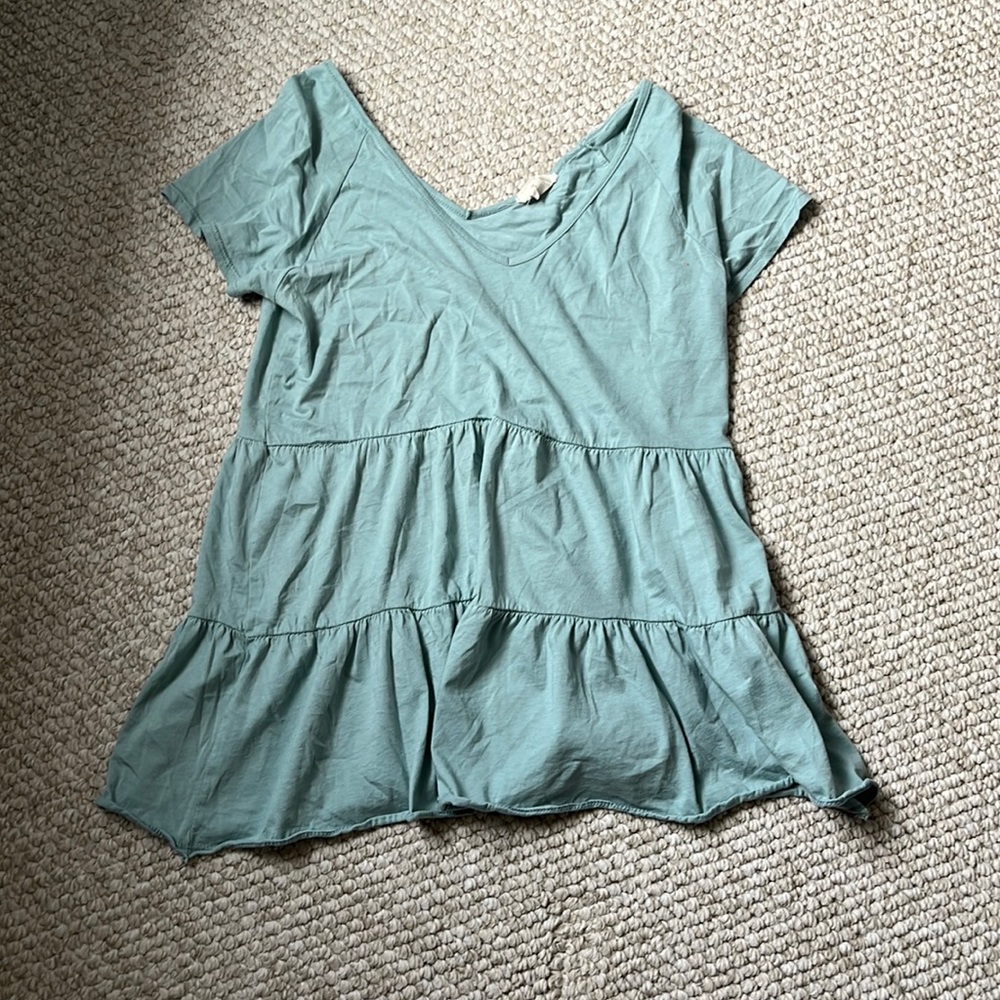 blue beach cover up/ dress
